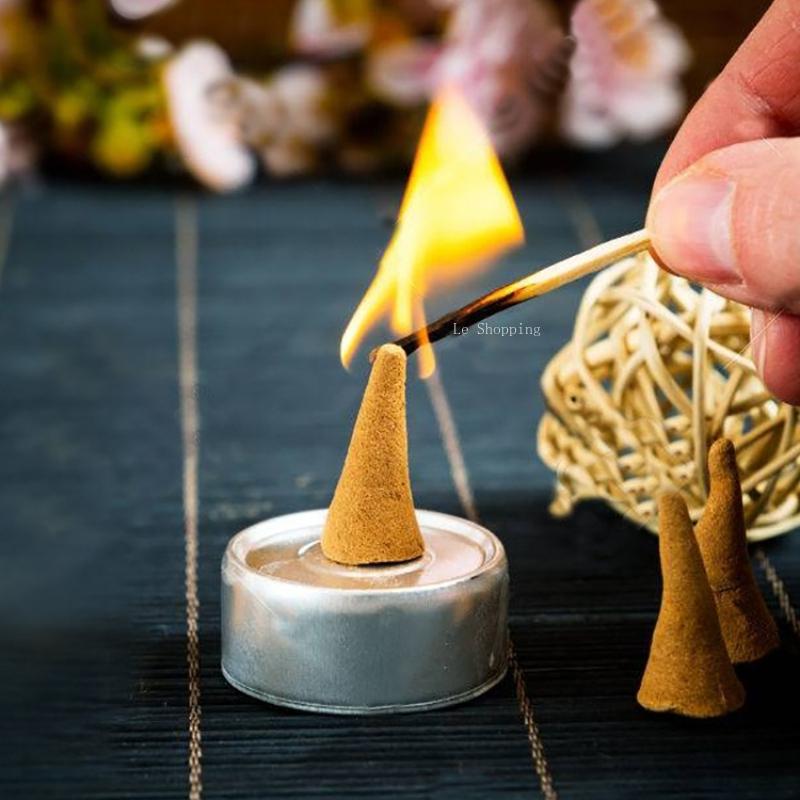 Tapered Incense Sandalwood Himalaya Natural Ingredients Backflow Incense Household Indoor Air Purification and Soothing Spirit