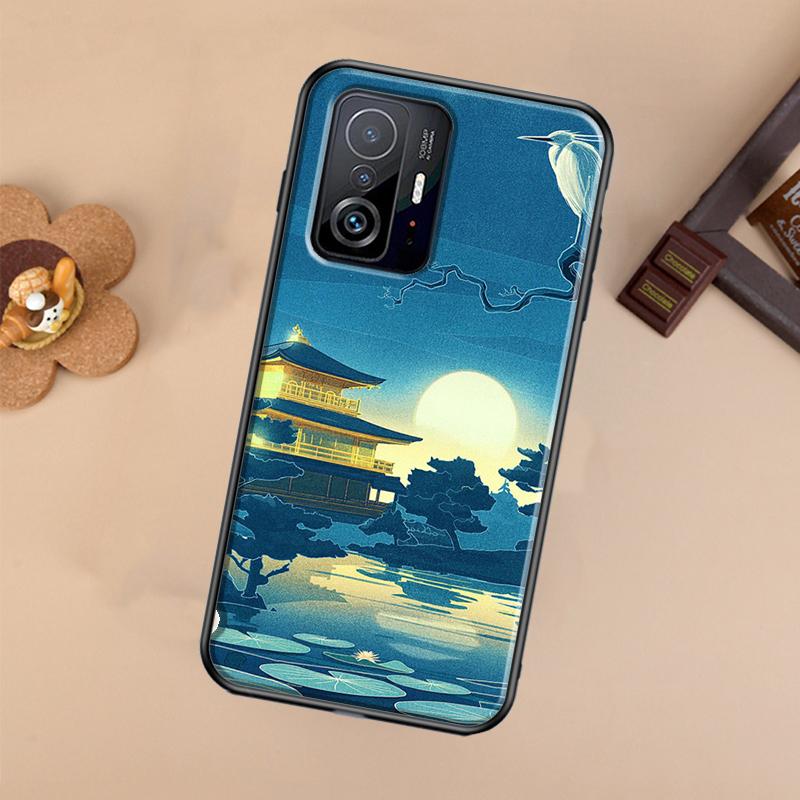 Japanese Style Art Case For Xiaomi 13 14 Ultra 11T 12T 13T 14T Pro POCO X7 Pro X3 X5 X6 F3 F5 F6 M6 Pro Cover