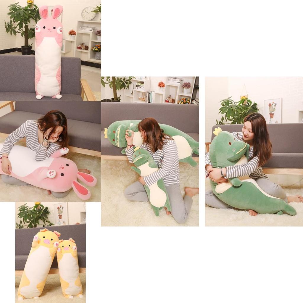 Cute Cartoon Animal Soft Plush Long Pillow For Total Enveloping Comfort