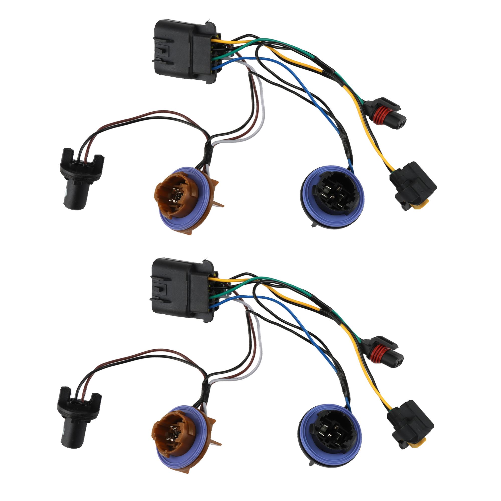 2PCS Headlight Wiring Harness 15950809 15782377 For Chevy Avalanche Tahoe Suburban 1500 2500 2007 2008 2009 -2013 Accessories 2PCS