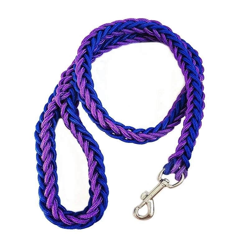 Nylon Dog Harness Leash For Medium Large Dogs Leads Pet Training Running Walking Safety Mountain Climb Dog Leashes Ropes Supply