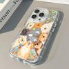 Adorable Puppy Pattern Mirror Phone Case for iPhone 17 16 15 14 13 Pro Max Back Cover for 12 11 Pro Plus 8 7 X XS XR SE2 Fundas