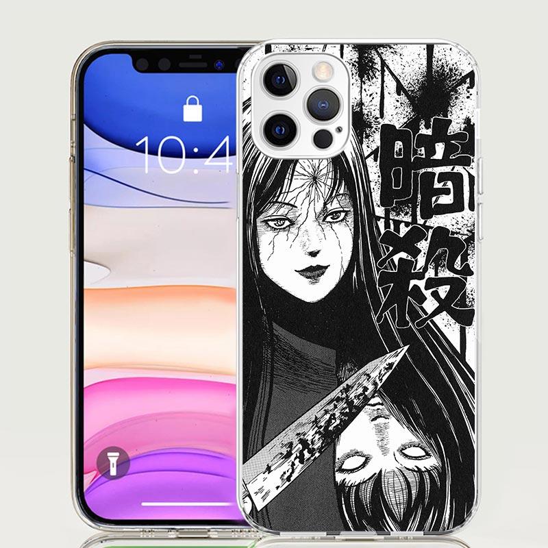 

Japanese Horror Comic Anime Phone Case For iPhone 17 Air 16 15 Plus 11 14 Pro Max 13 Mini 12 7 8 + SE Pattern Art Customized Cov iPhone 15 Pro Max