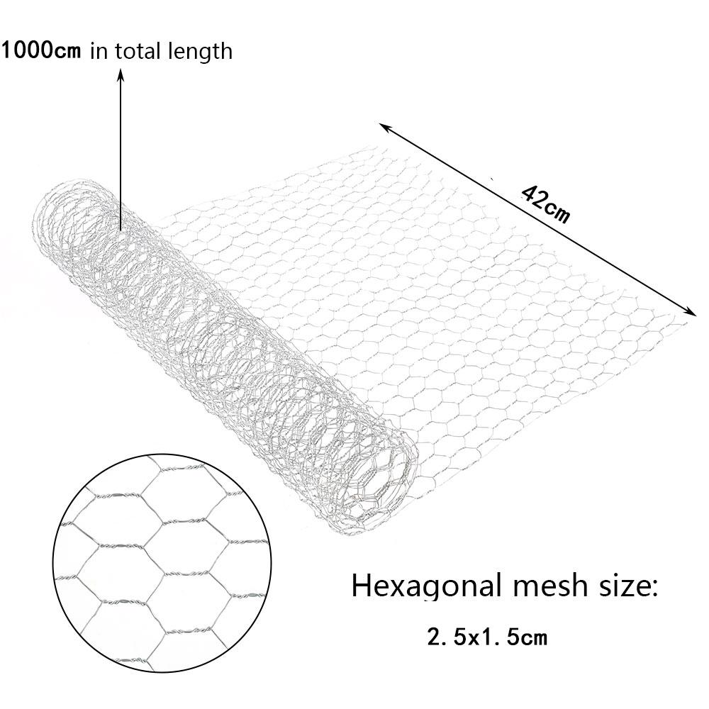 10M Flower Arrangement Chicken Wire Mesh Iron Glow Decorations Net Netting Supplies Aviary Fence Floral Plants Vegetables