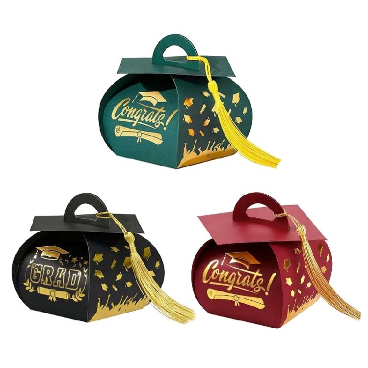 Scatola Memorabilia Unica per Cerimonia di Laurea Disegnata Come Un Cappello per Contenere Diplomi e Oggetti Preziosi
