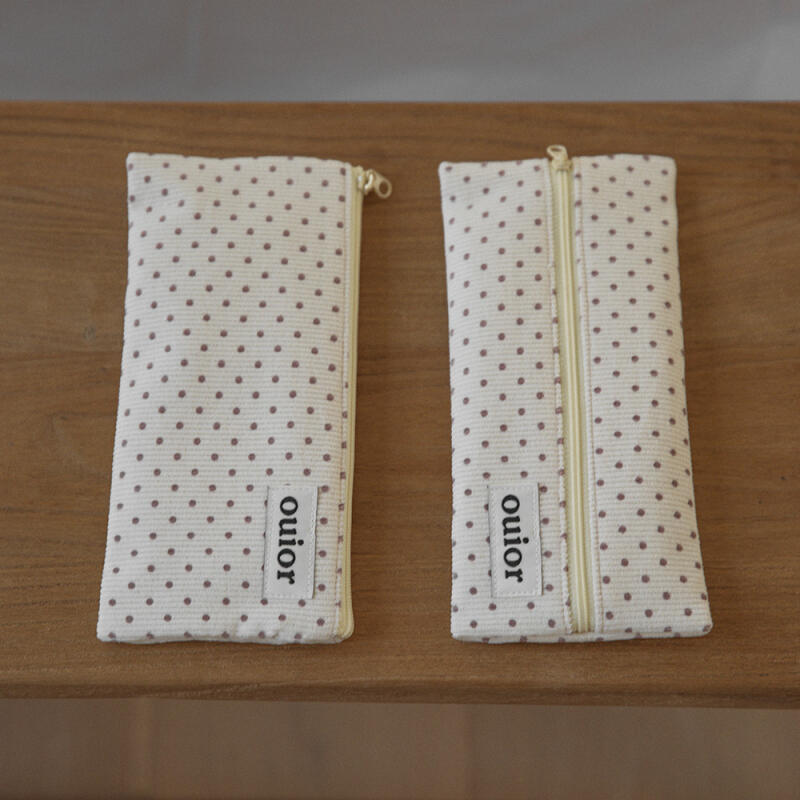 Flat Pencil Case - Dot (2 colors) (single item)