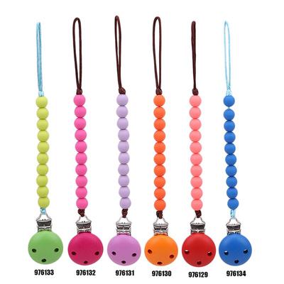 Hot Gifts Baby Leather Teether Strap Pacifier Clips Soother Chain Nipple Holder