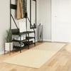 VidaXL HUARTE Soft and Washable Short Pile Rug Cream 80x250 Cm 375035