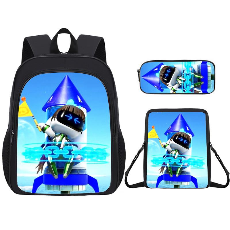 Student Cartoon Backpack Pack With Astro Bot Graphic Printing Design Daily For