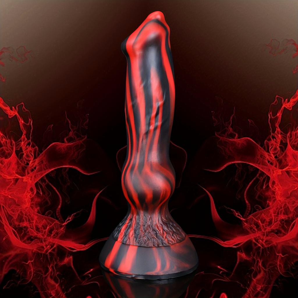 Fantasy Knot Silicone Dildo, Soft Liquid Silicone Design, Strong Suction Cup, Flexible Texture, Premium Fantasy Collection, Discreet Packaging