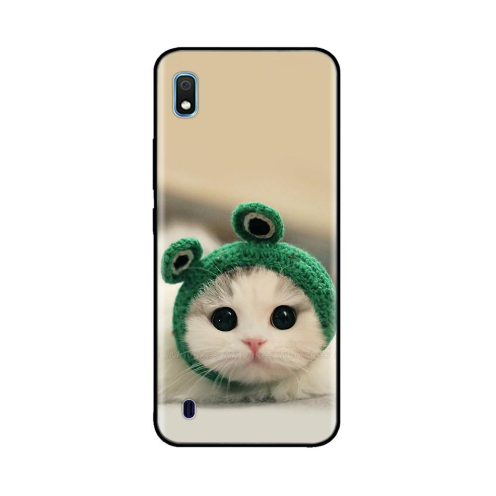 Für Samsung Galaxy A10 Hülle Niedlich Weich Glatt Flüssigsilikon Vollschutz Handyhüllen Für Samsung A10 Hülle A 10 SM-A105F