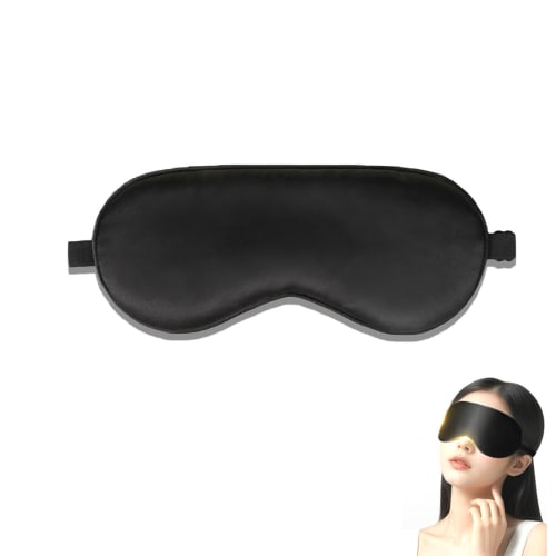

Mirhua Ultra Light Blocking Eye Mask for a Comfortable and Restful Sleep - Soft to the Touch, No Pressure, Unisex, Adjustable Length, Travel-Friendly