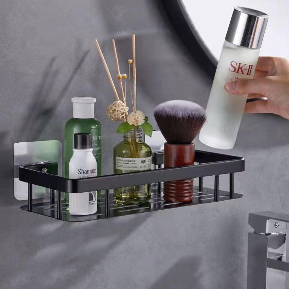 Bathroom Shelf Wall Mounted Corner Storage Shelves Shampoo Holder Cosmetic Rack Shower Drain Basket Bathroom Organizer