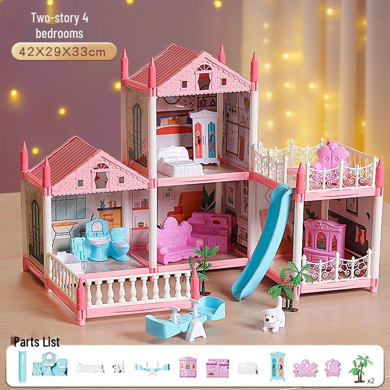 DIY Princess Castle Dollhouse Playset for Girls