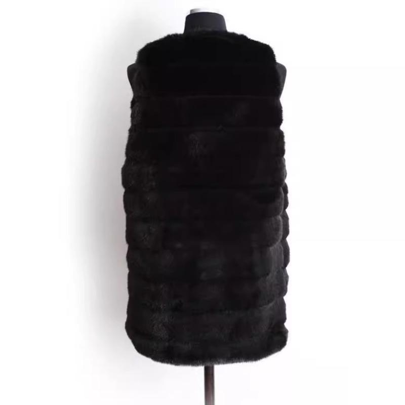 New fluffy coat clothes imitation fur coat fur coat plush collarless shearing vest