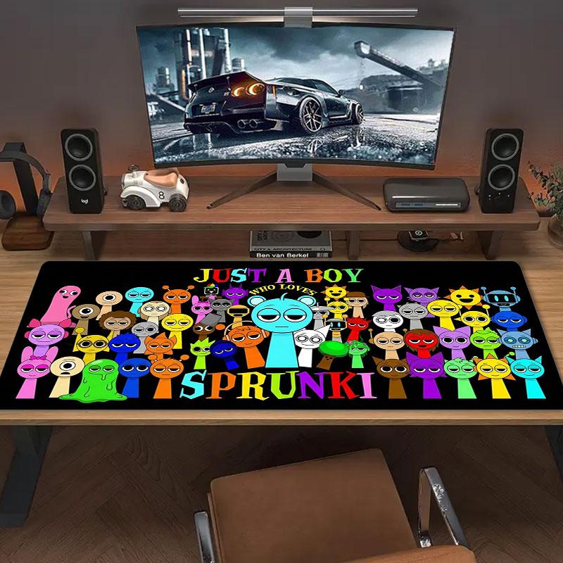 Sprunki Large Size Mouse Pad Large Gaming Table Cushion Non-slip Laptop Tablet Big Mousepad XXL Mat Mini PC Playmat With Lock Edge