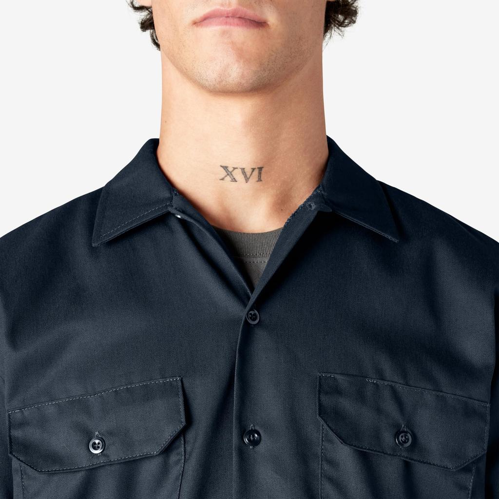Dickies Work Shirt Short Sleeve Dark Navy 1574