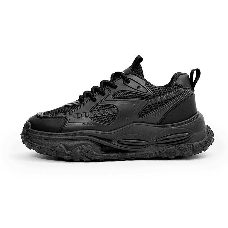 New spring dad shoes casual running sneakers breathable, light and thick soles increase height