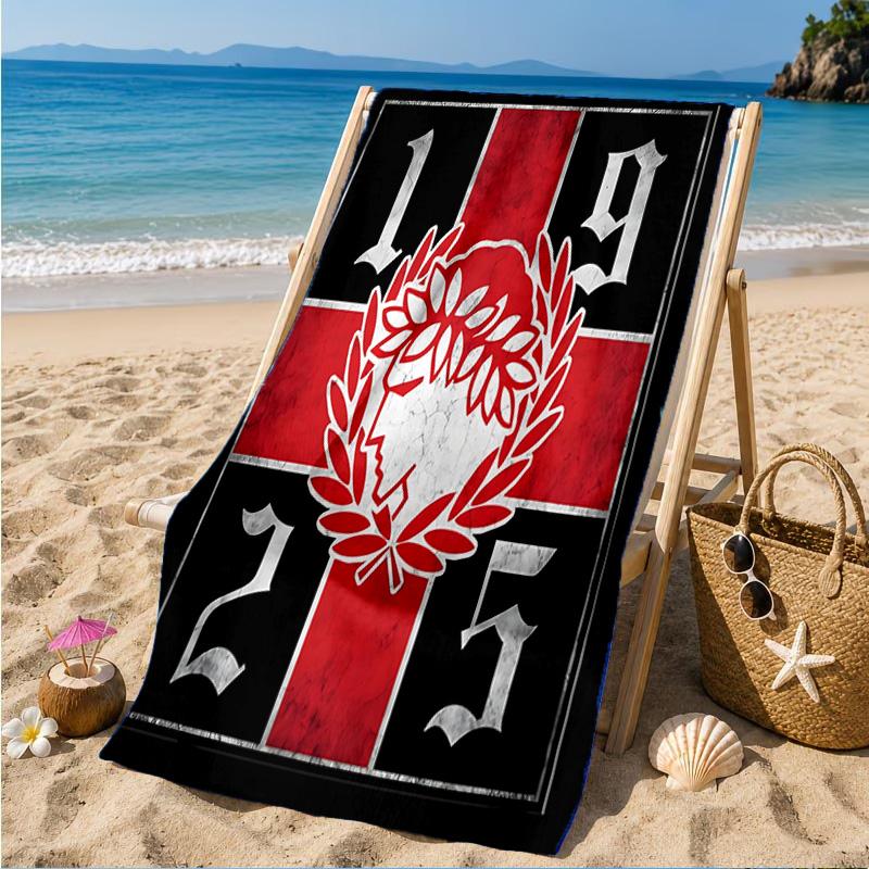 Olympiacos FC Wappen Emblem Strandtuch, Schnelltrocknend, Pflegeleicht, Geeignet für Fitness und Strandurlaub, Sport-Essential