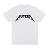 Autism Metal Rock Meme T-shirt Men Women Fashion Hip Hop Short Sleeve Oversized T-shirts Summer Sport Loose T Shirt Tops