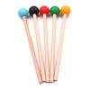 2pcs Ethereal Drumsticks Round Head Drum Sticks Hammer Durable Wooden Handle Drum Mallet Stick Xylophone Drum Drumsticks