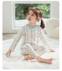 Weibeilu Girls' Cotton Long Sleeve & Pants Set - Spring/Autumn Two-Piece Base Layer.