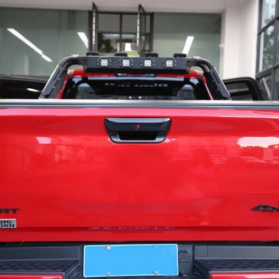 Carbon Fiber Style Car Rear Trunk Door Handle Trim Cover For Dodge Ram -2025