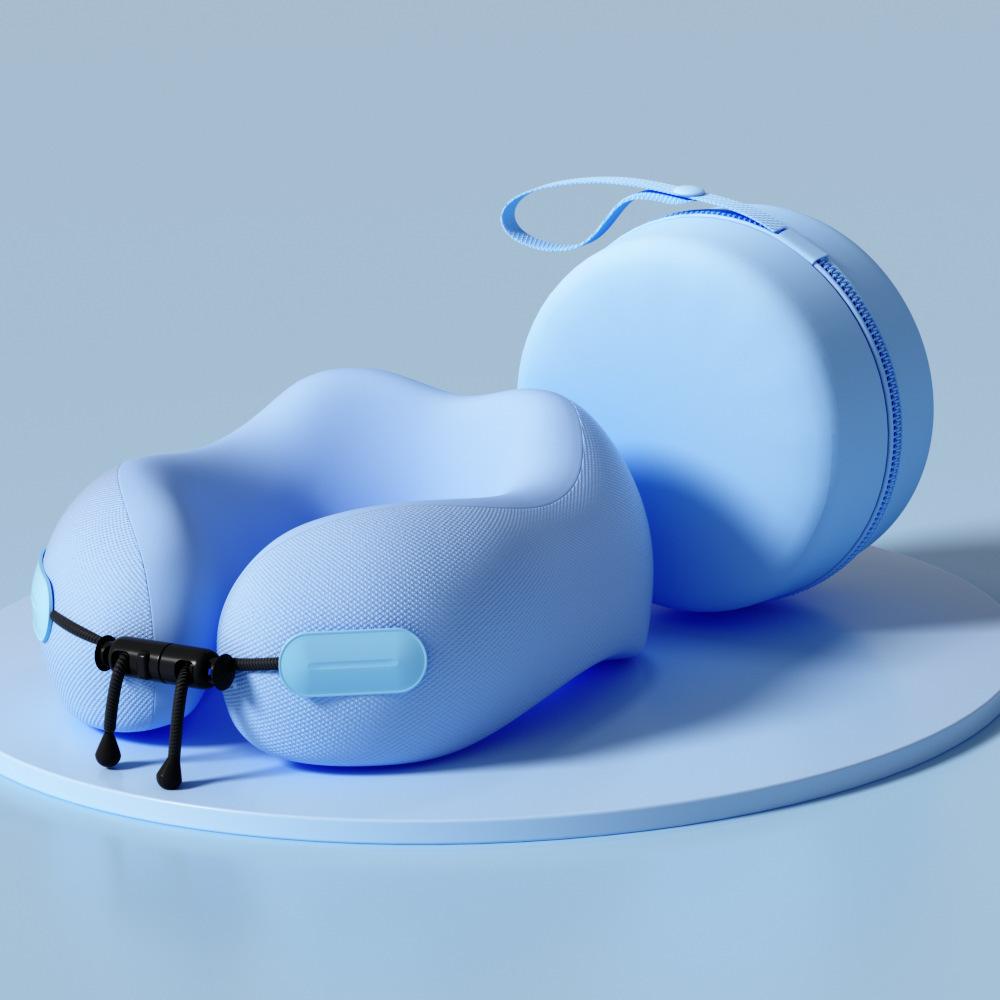 Luxury Travel Neck Pillow Memory Foam Ergonomic Design for Airplane Train Car Support Portable Sleeping Pillow