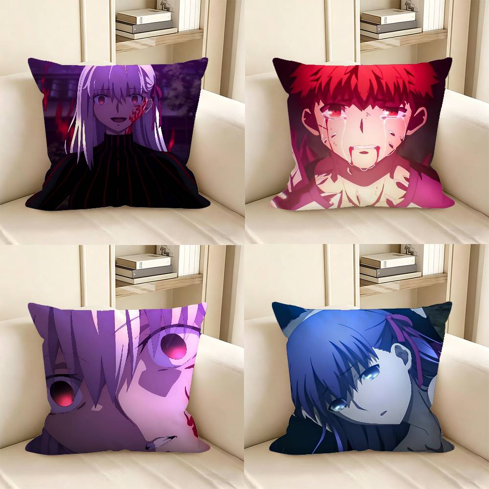 1pc Fate Stay Night Heavens Feel Anime Pillow Case Fashion Square Pillowcase Bedroom Sofa Room Ins Decoration Leisure