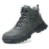 rotating button safety shoes anti smash steel toe work boots industrial construction puncture proof autumn winter work shoes