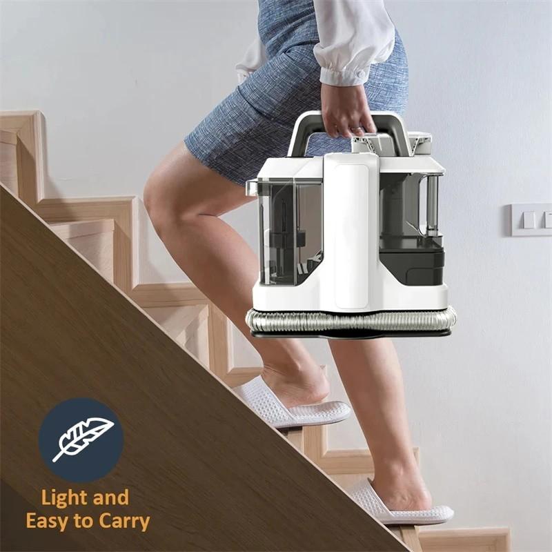 450W Handheld Carpet Cleaner 15Kpa Multi Functional Vacuum Cleaner Wet Fabric Carpet Sofa Cleaning Machine