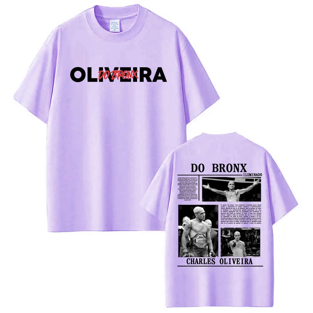 Limited Do Bronx Charles Oliveira Graphic T Shirt Unisex Women Harajuku Vintage Gothic T-shirts Casual Cotton Short Sleeve T Shirts