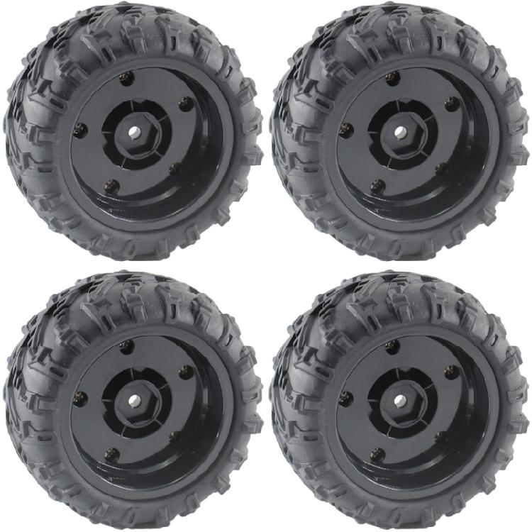 

All Terrain Remote Control Car Tires High Durability Rubber Plastic Mix 144001 124017 Model Customization Tires 4pcs 1