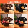 Plush Dachshund Scarf Toy Cute Animal Cartoon Doll Kids Birthday Gift Decoration