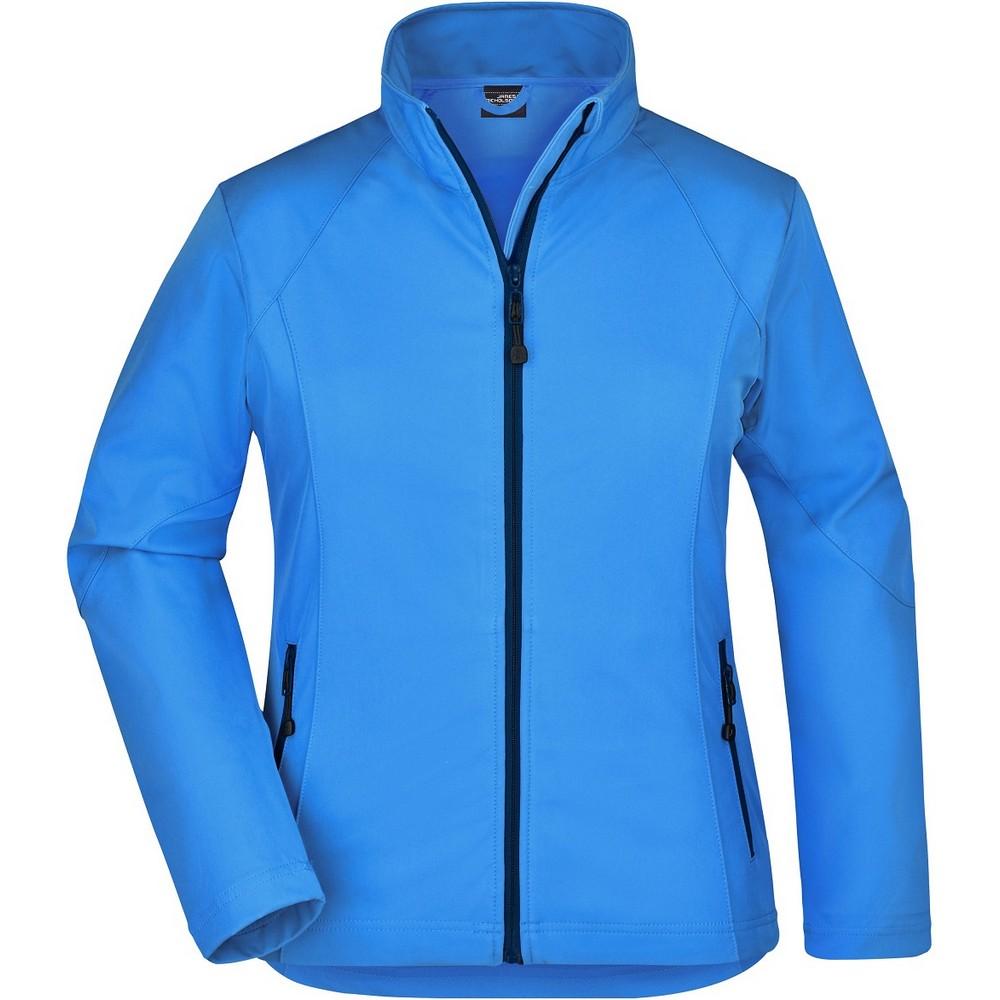 James and Nicholson Womens/Ladies Plain Stretch Soft Shell Jacket