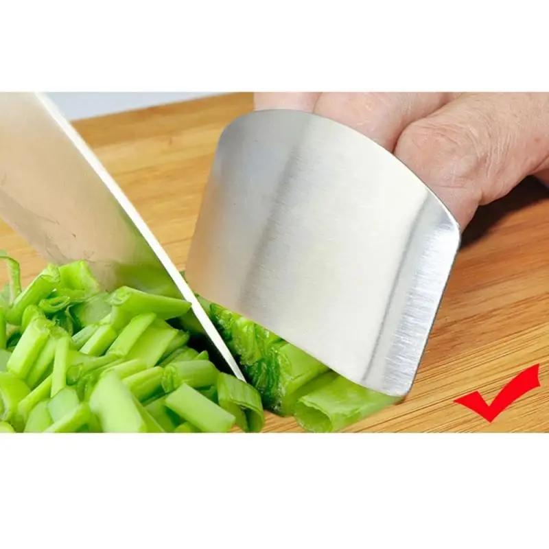 Vegetable Slicer Kitchen Small Tools Hand Guard Creative Finger Guard Cover Multi-functional Stainless Steel Anti-cutting Tool
