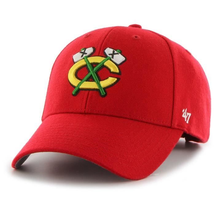 Casquette - MVP Chicago Blackhawks - Ajustable - Rouge - Sportswear