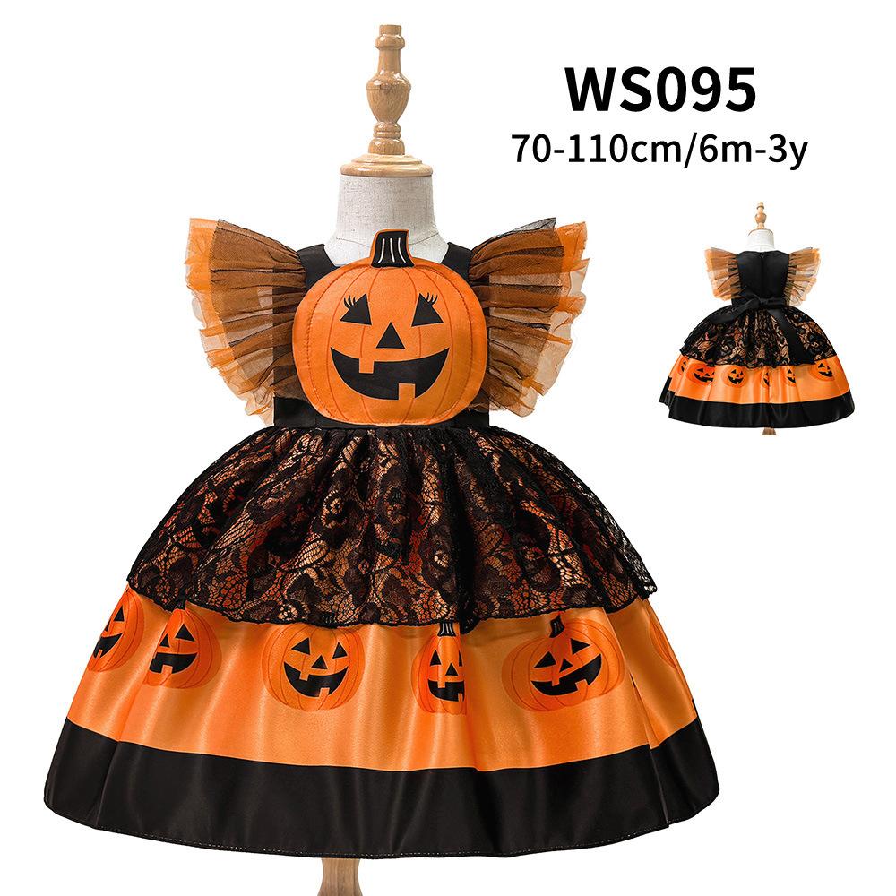 Satijnen Prinsessenjurken Collectie voor Kinderen, Halloween Meisjes Rollenspel Formele Jurk