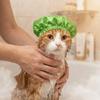 Wasserdichte Haustier-Bade-Ohrenabdeckung Wiederverwendbare Hundebadehaube Weiche Katzen-Bade-Duschhaube Für den Heimgebrauch