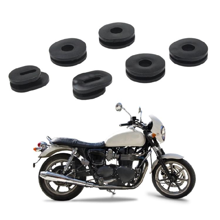 6Pcs/12pcs Gasket Motorcycle Fairing Side Cover Grommets for GS125 Replacement Side Panel Fairing Washer Spacer Black