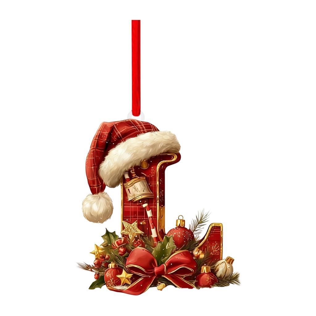 26 Letter,Christmas,Ornaments,Acrylic,1
