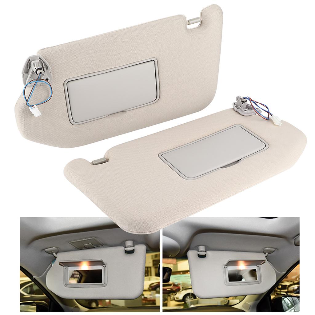 Pair of Left & Right Sun Visor 964019PB0A Fit for Pathfinder (Platinum, SL, SV) 2013?2018 Gray