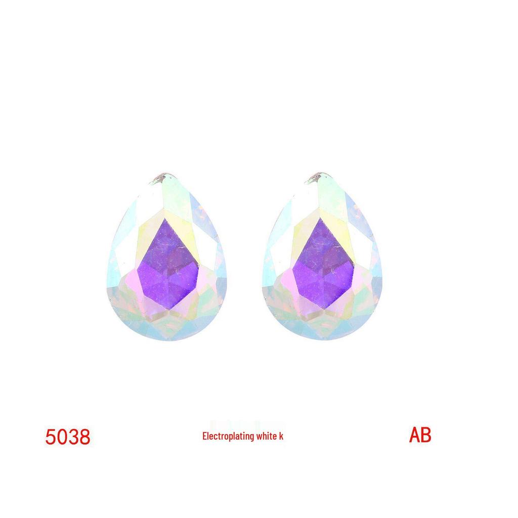 Colored Glass Teardrop Pointed Rhinestones for Shoes, Bags, Nail Art & DIY Accessories