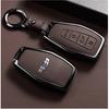 Car Zinc Alloy Leather Key Case Cover Holder Chain For Geely Okavango Coolray Atlas Monjaro Tugella Emgrand GT S Proton X50 X70
