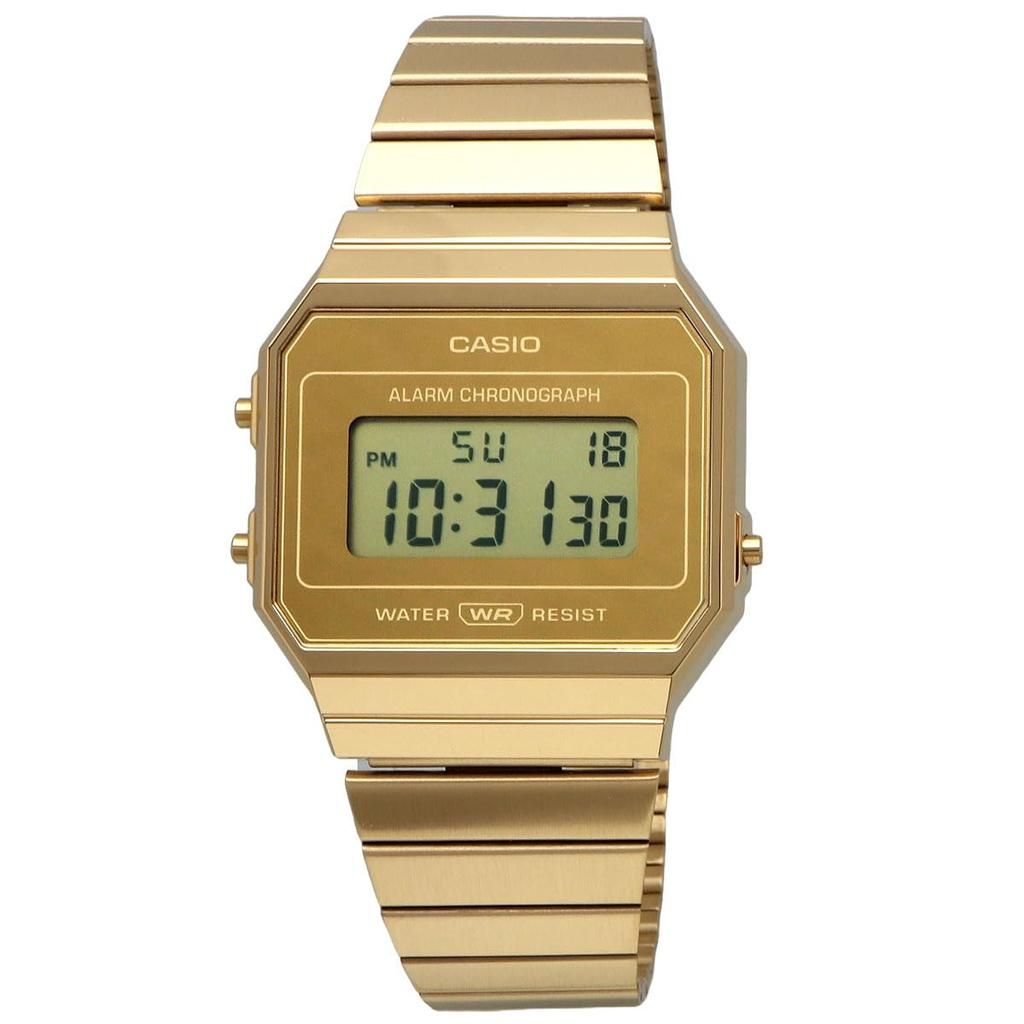 CASIO Digital Watch Vintage Series Gold Overseas Model [Casio] A700WEVG-9A Men's/Women's