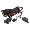 12V Universal Car LED Fog Light On Off Switch Wiring Harness Fuse Relay Kit