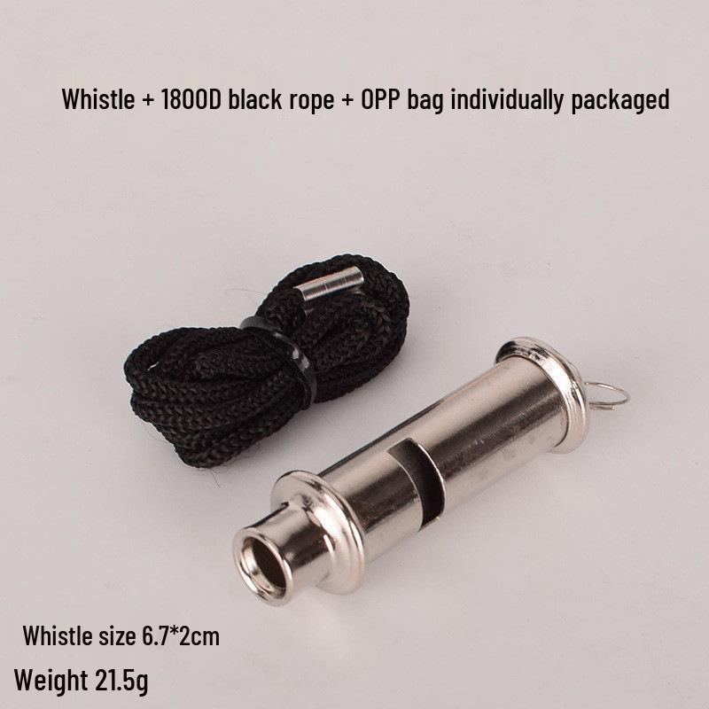 Coreless Metal Lifesaving Coach and Referee Whistle for Outdoor Survival and Training