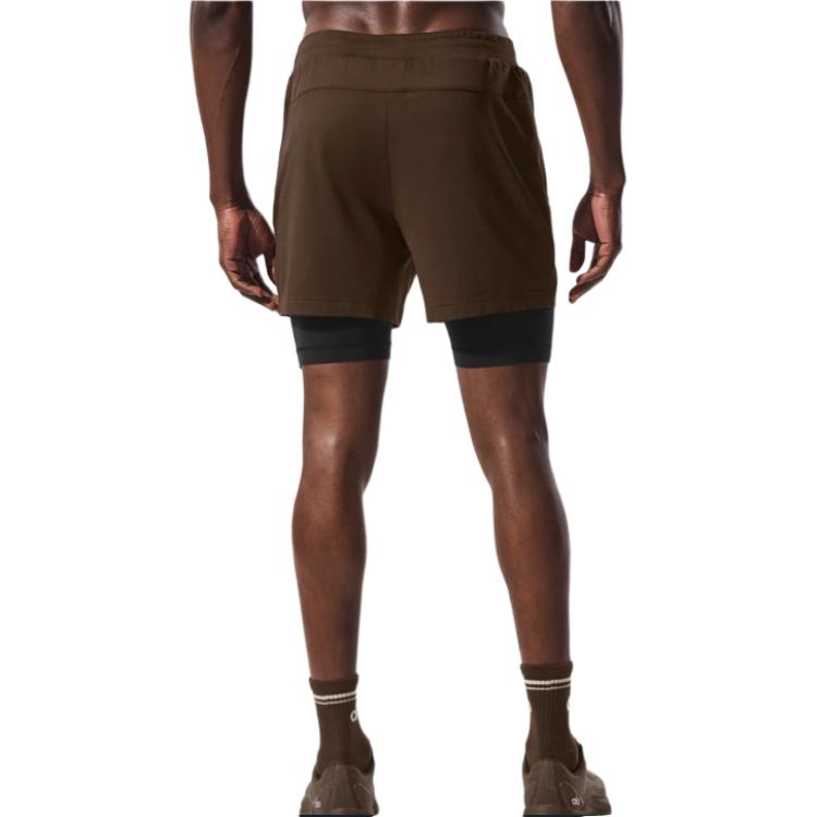 Alo Yoga Casual Shorts Men's Dark Green M6153R