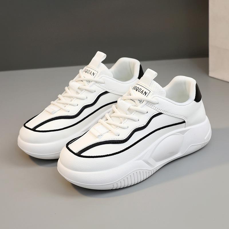 [Processing and customization] K8637 new women's shoes color matching 2025 summer and autumn height increase thick-soled sports and leisure shoes