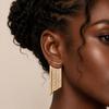 Exquisite Gold Color Long Tassel Earrings for Women Waterproof Shining Fashion Earrings Daily Party Statement Jewelry Gifts